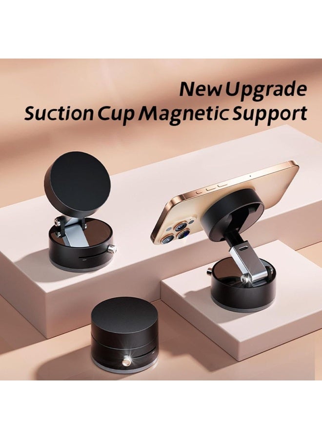 A strong magnetic phone holder that easily attaches to the dashboard or any surface and rotates 360 degrees. Suitable for all types of phones. Random color. - Image 2